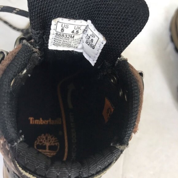 TIMBERLAND NEW Toddler PAWTUCKAWAY Waterproof Lace-Up Hiking Boots Shoes Leather - Picture 12 of 14